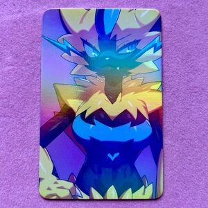 Zeraora Lightning Form — Rainbow Gloss Foil Collectible Art Card ✨